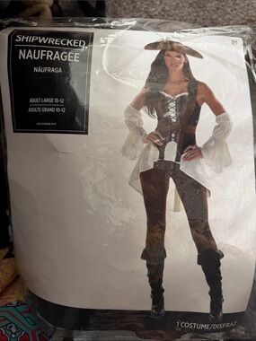 Women's Brown Pirate shipwrecked costume